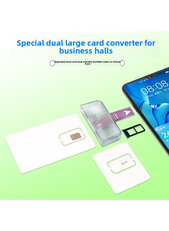 Dual-Card Dual-Standby Mobile Phone External Card Slot Phone Card Inserter SIM External Android Quick Card Replacement Hot Plug Expansion Card-Color:1x/h Model Dual Large Card