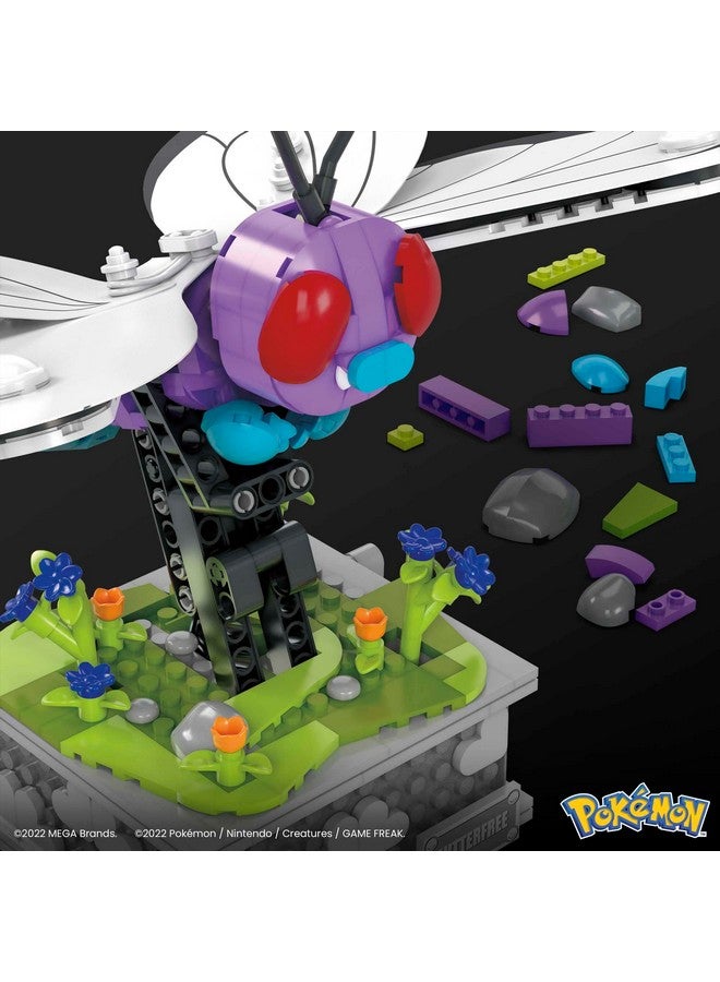 Mega Brands MEGA Pokémon Building Toys Set, Motion Butterfree with 605 Pieces, 7 Inches Tall, Moving Wings, Kids or Adult Collectible  - Image 5
