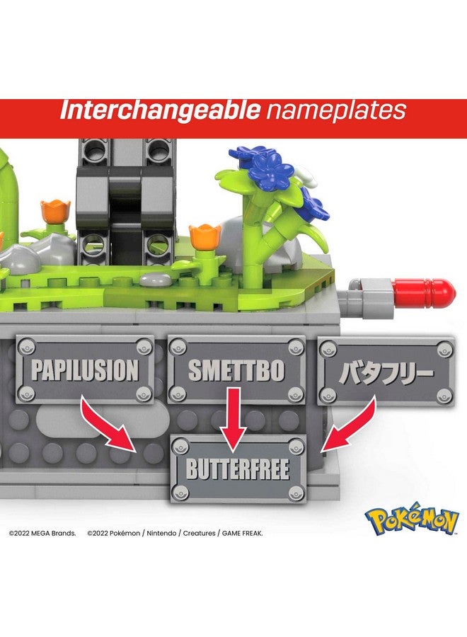 Mega Brands MEGA Pokémon Building Toys Set, Motion Butterfree with 605 Pieces, 7 Inches Tall, Moving Wings, Kids or Adult Collectible  - Image 3