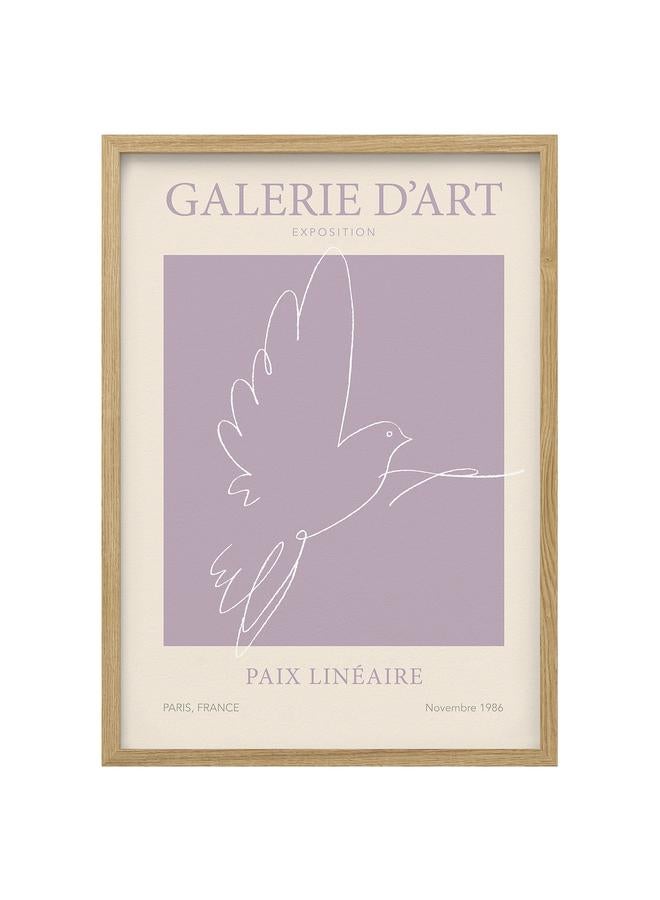 Zaboon Frame with poster, Paix Lineaire, 50x70 cm - Image 1
