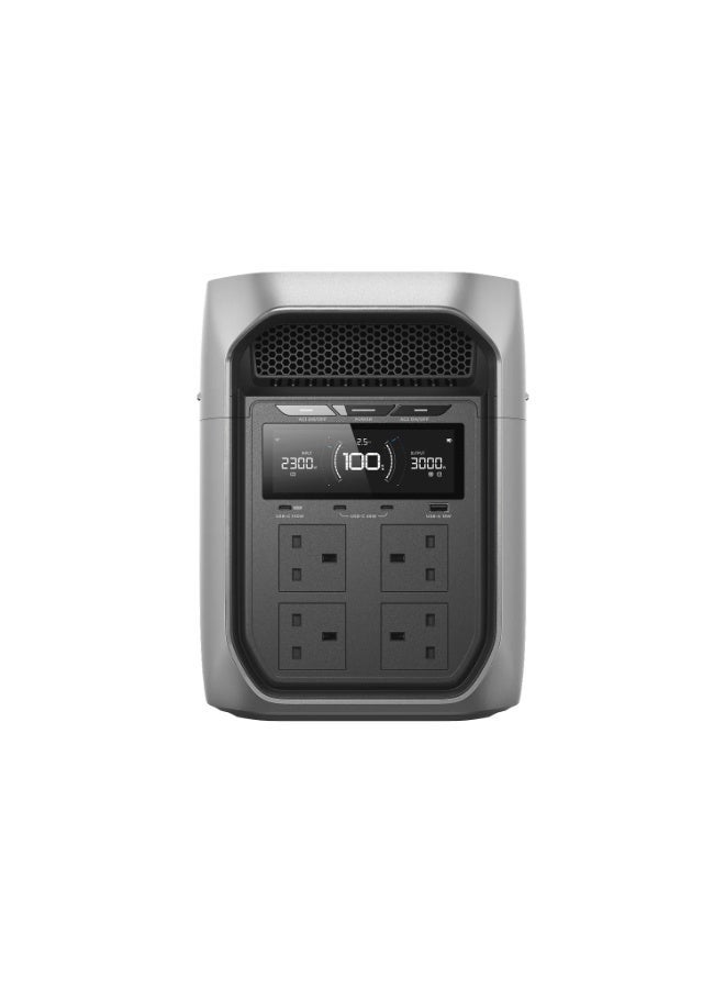 إيكو فلو محطة طاقة محمولة EcoFlow DELTA 3 Max Plus بسعة 2048 واط ساعة وقدرة 3000 واط، شاحن سريع، مولد شمسي - Image 2