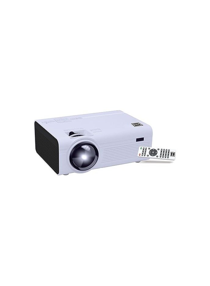 Home Theater Projector – 1080p Compatible, High Resolution, Bright Display – White Color - Image 1