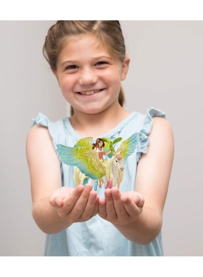 Schleich bayala, 3-Piece Playset, Unicorn Toys for Girls and Boys 5-12 Years Old, Fairy Surah with Glitter Pegasus - Image 2