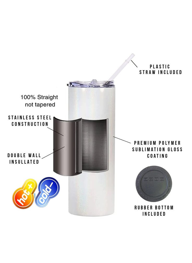 MEC - Football Player Sadio Mane Tumbler Design Printed On Both Sides Printed Drinking Water Tumbler 17 OZ White - Image 1