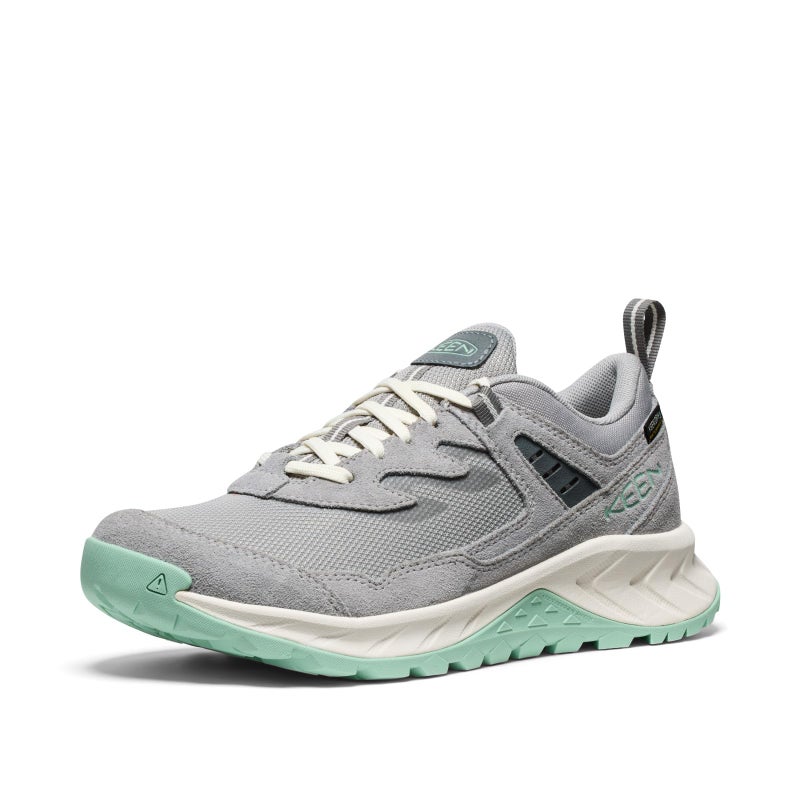 KEEN Women's Hightrail Low Height Durable Lightweight Breathable Leather Waterproof Hiking Shoes, Alloy/Lichen, 7.5 - Image 1