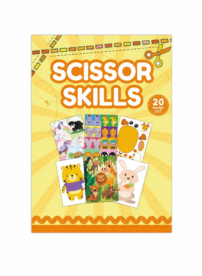 Capstro Animal Paper-Cut Book – Fun DIY Cutting Craft Workbook for Kids | Early Learning Scissor Skills Activity with Cute Animal Patterns | Creative Preschool Craft Book for Ages 4–6 - Image 1