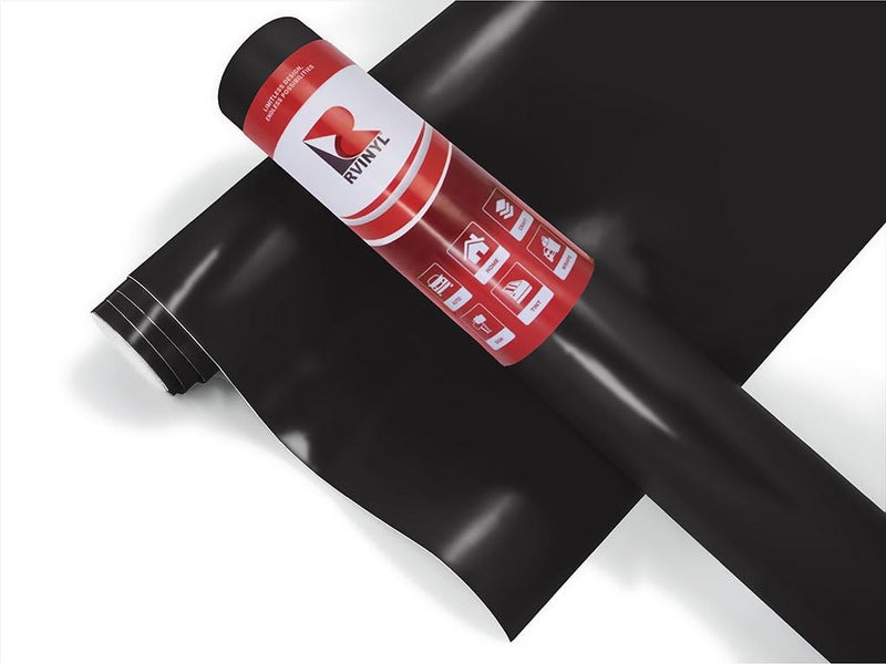 Rvinyl 3M 2080 Series S12 Satin Black - 5ft x 2ft - Dual Cast Car Wrap Vinyl Film and Controltac Air Release Adhesives - Bubble Free Sheet Roll for Vehicles, Rims and Signs - Image 1