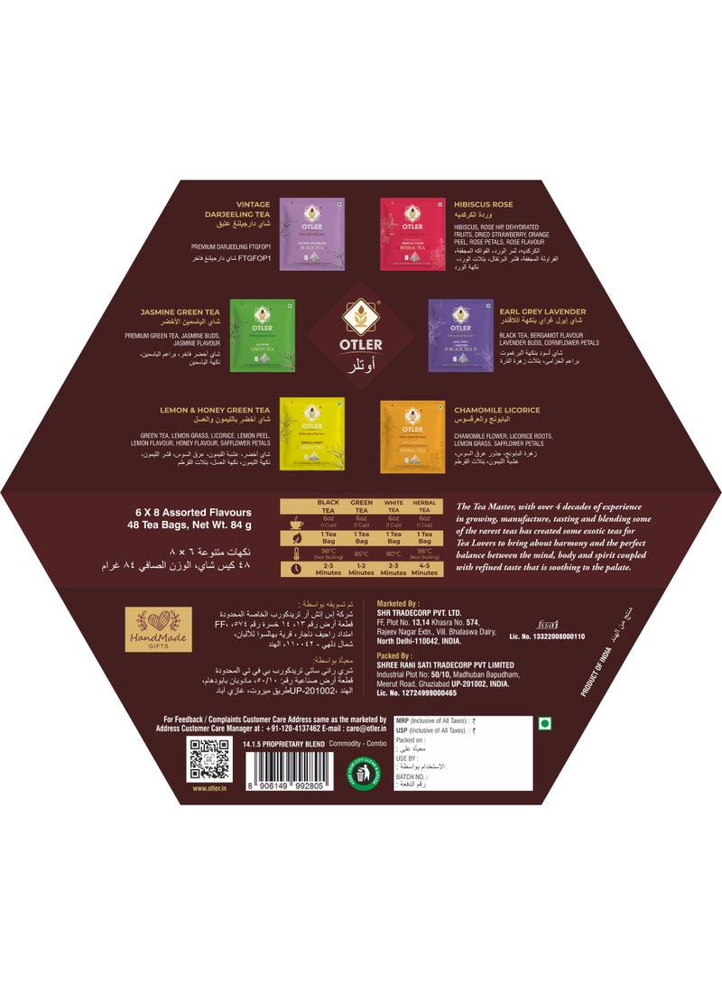 Otler ENVOLPED 6 FLAV x 8 TEA BAGS BOX. - Image 2