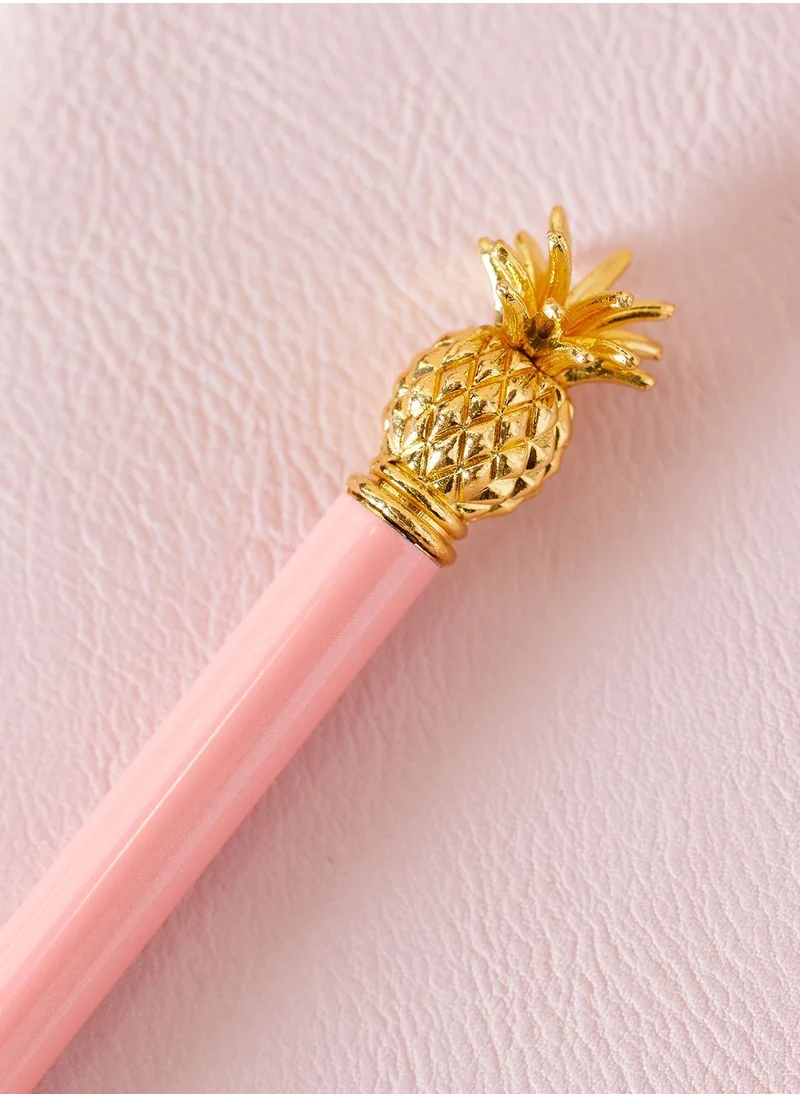 Pink Cactus Pineapple Pink Ballpoint Pen