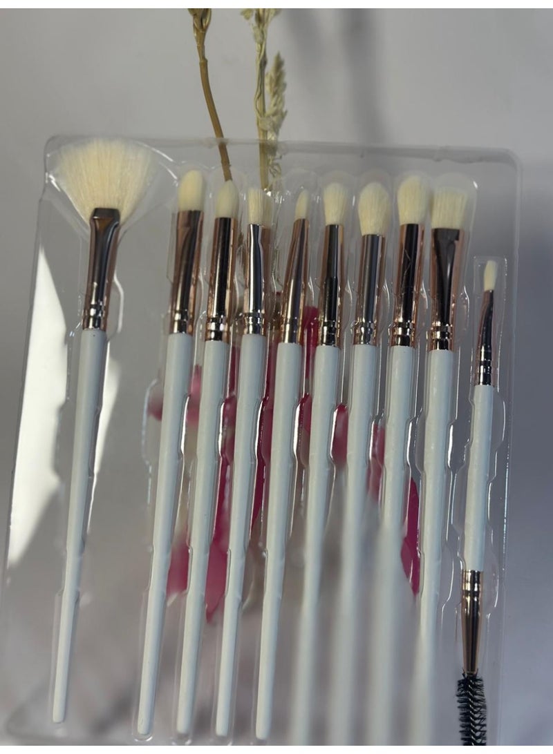 Professional 10-piece Makeup Brush Set for Flawless Makeup Application - Image 1