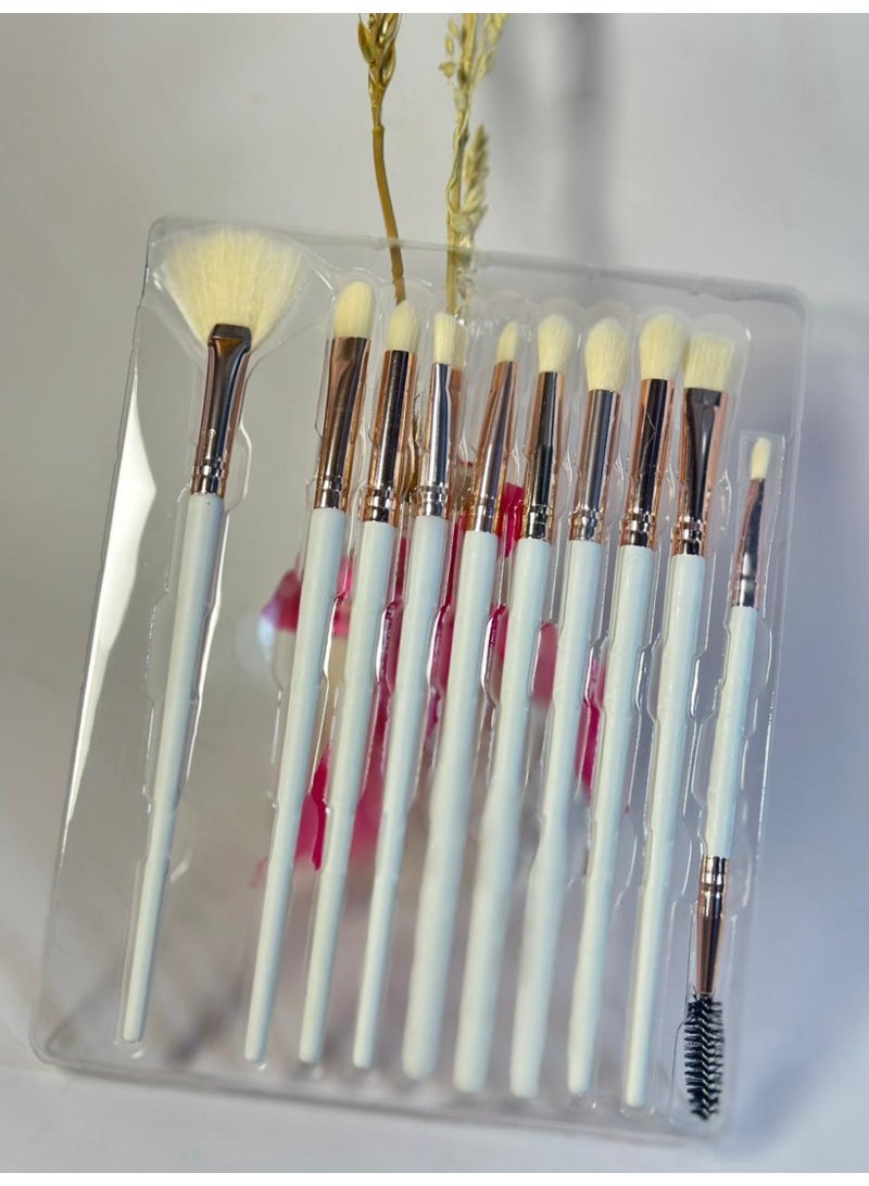 Professional 10-piece Makeup Brush Set for Flawless Makeup Application - Image 3