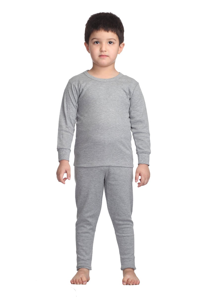 Splash - Baby (Unisex) Winter wear Set - Upper & Lower, Round Neck, Full Sleeve (Grey, 60Cms. - 3 Years to 4 Years) - Image 1