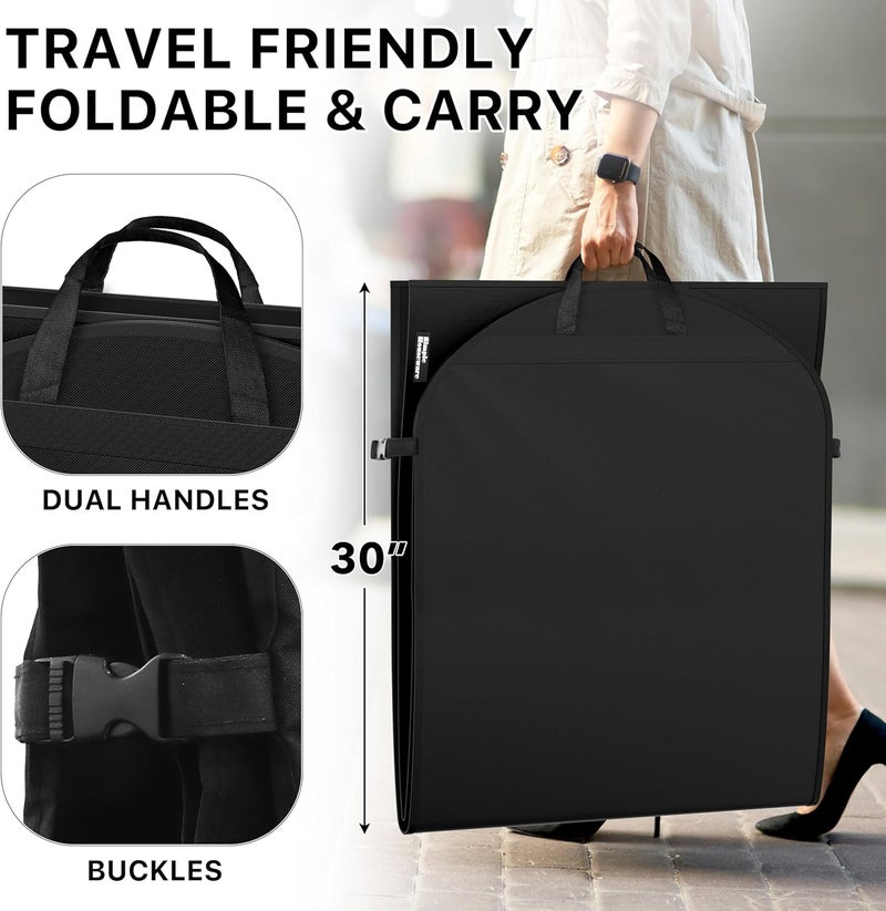 Simple Houseware 60'' Travel Garment Bag with Pockets for Suits, Dresses, Coats, Tuxedos, Heavy Duty 300D Polyester - Image 4