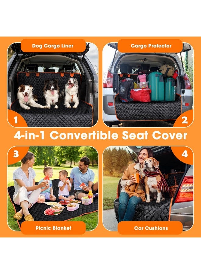 MIXJOY Suv Cargo Liner For Dogs, Waterproof Cargo Liner For Suv, Pet Dog Cargo Cover Mat With Bumper Flap Protector, Nonslip Dog Seat Cover For Suv Trunk Sedans Vans, Universal Fit (90" L X 55" W) - Image 4