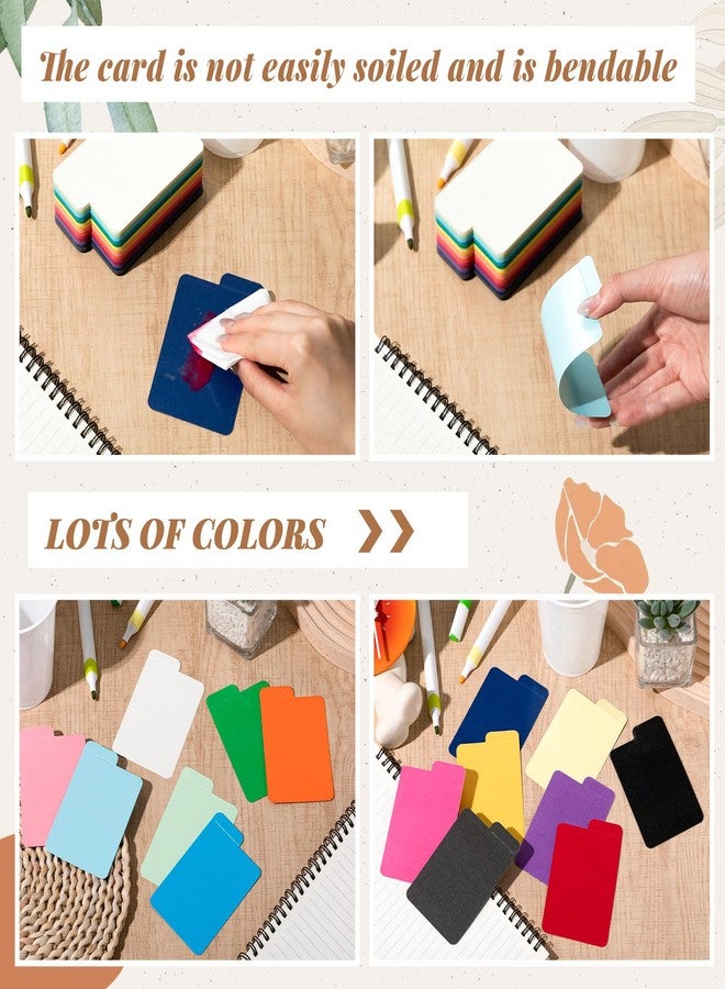 Marspark 150 Pcs Trading Card Dividers Multicolor Page Dividers for Vertical Trading Card Storage Boxes 3. 7 x 2. 6 Inches for Baseball//TCG/Sports Cards Organizer, 15 Colors - Image 5