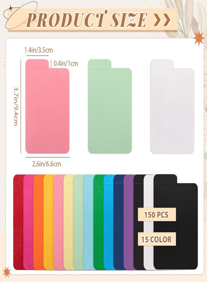 Marspark 150 Pcs Trading Card Dividers Multicolor Page Dividers for Vertical Trading Card Storage Boxes 3. 7 x 2. 6 Inches for Baseball//TCG/Sports Cards Organizer, 15 Colors - Image 2