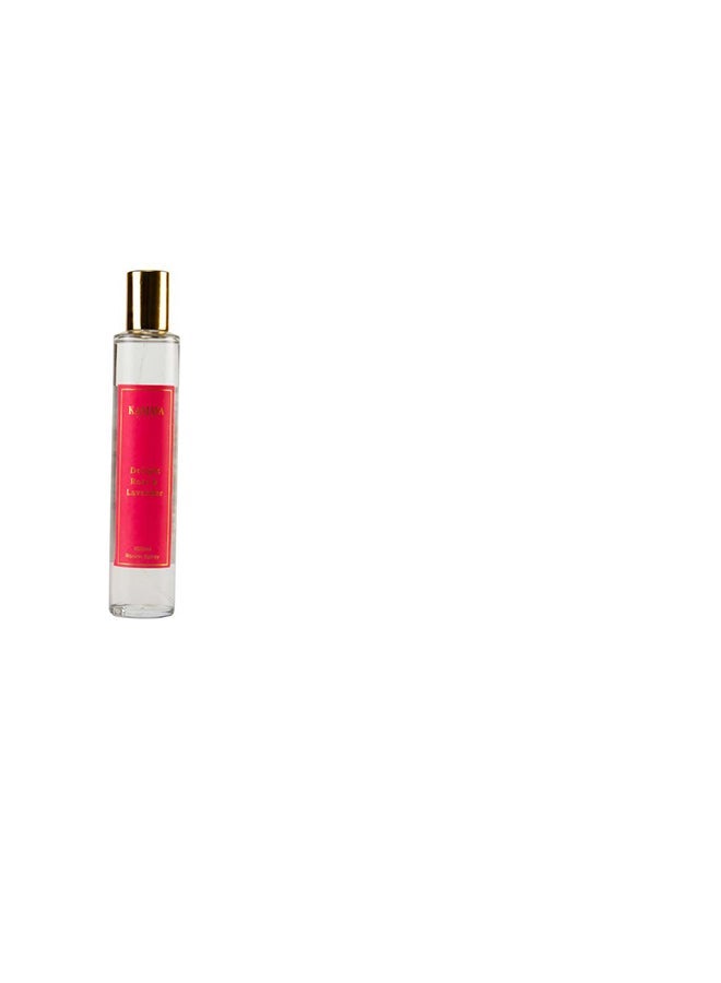 KAMAYA Iris Collection Rose & Lavender Room Spray 100ml | Long lasting rose and lavender fragrance in clear bottle with gold lid - Image 2