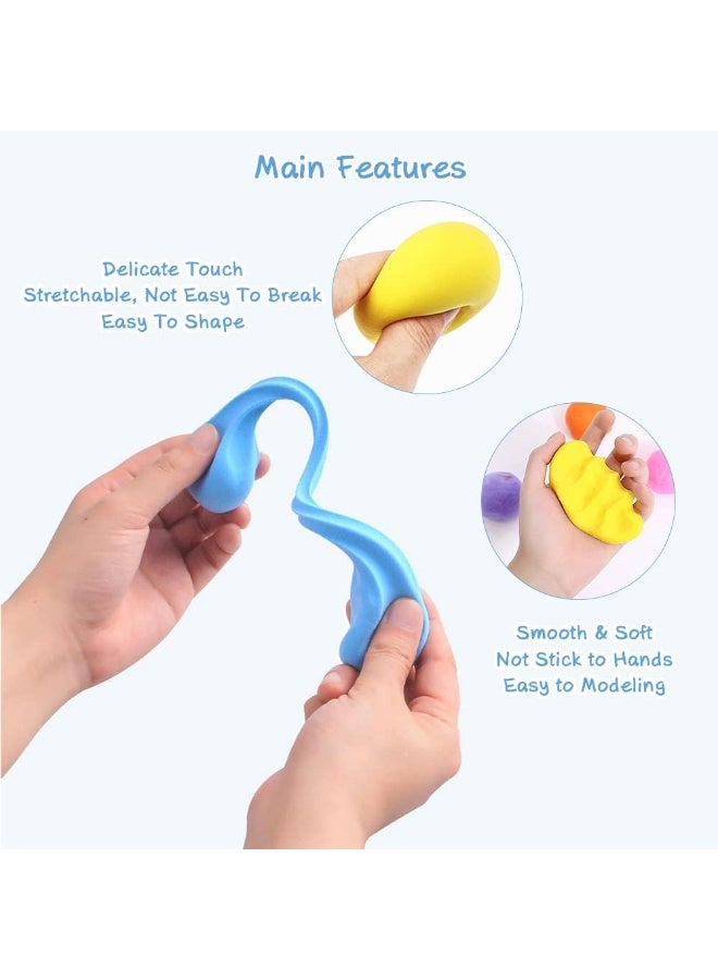 Ultra-lightweight, air-drying clay sculpting and shaping set with 12 sculpting tools for girls and boys - Image 4