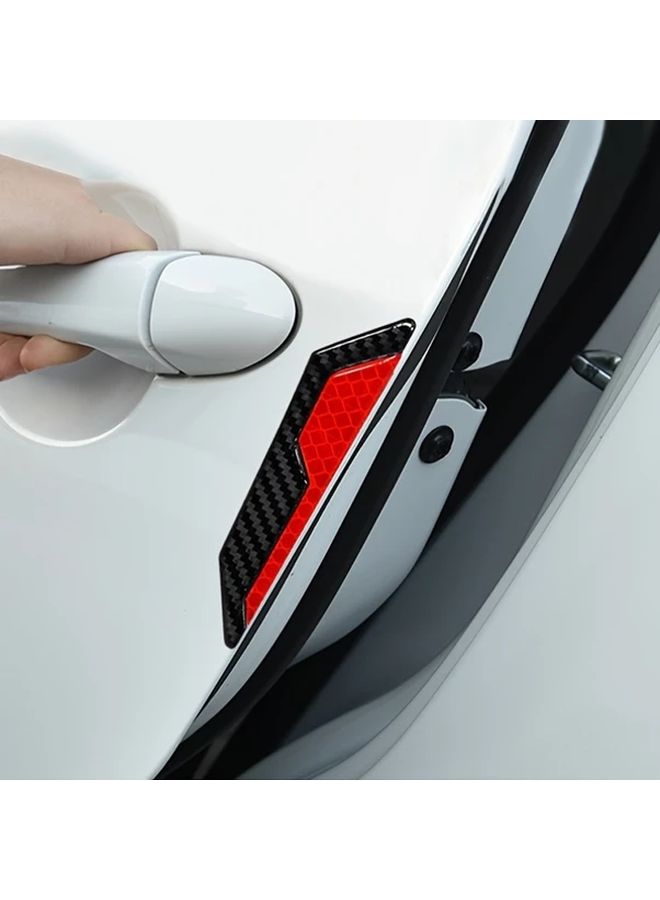 Yellow Reflective Car Door Stickers Anti Collision Scratch Resistant Safety Warning - Image 2