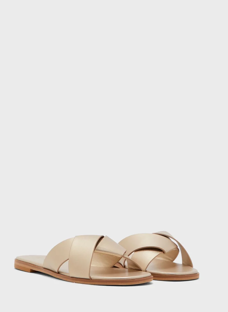 ELLA Flat Slide Sandals