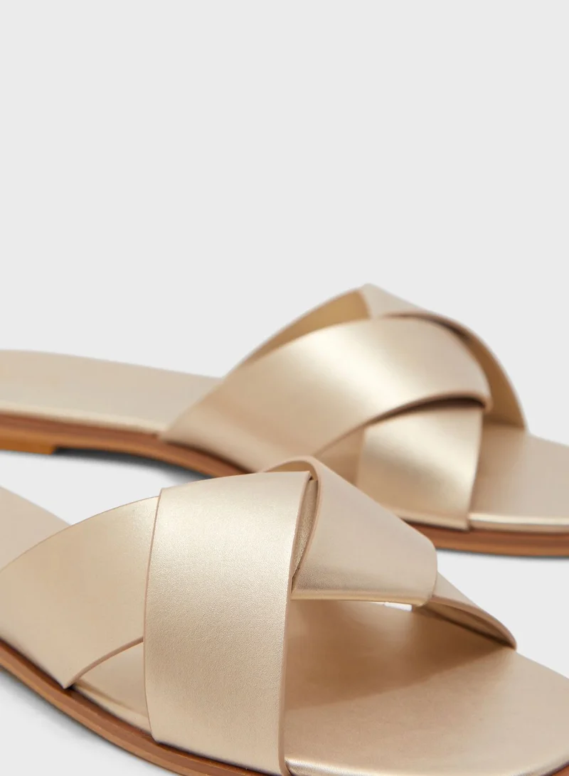 ELLA Flat Slide Sandals