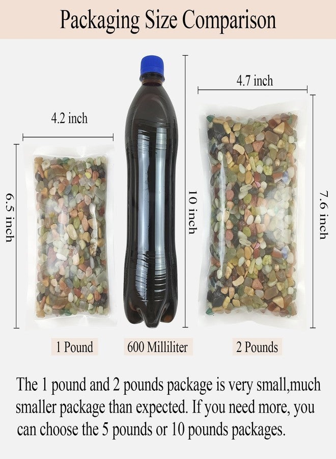 FANTIAN Succulent Rocks, 3/8 Inch Polished Pebbles for Indoor Plants, Decorative River Rocks for Plants Indoor, Vase Fillers, Cactus Planters, Bird Bath, Fountain, Outdoor Garden Landscaping - Image 3