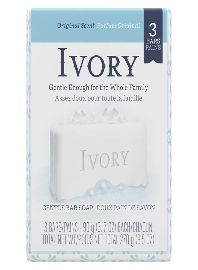 Ivory Bar Bath Soap 3.1oz - 3 count (Pack of 6) - Image 1