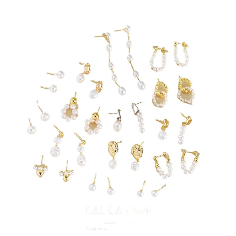 أقراط لؤلؤ مشبكية بفضة استرلينية 925 ومناسب لغير المثقوب خفيفة بدون ثقب للنساء والارتداء اليومي للاستخدام اليومي خفيف الوزن من فضة استرلينية 925 - JOVA - Image 2