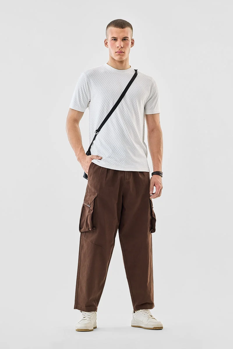 SNITCH بنطلون كارغو تويل بقصة مستقيمة