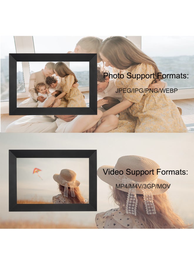 Strict Selection Of Best Selling Digital Photo Frame Frameo Cloud Photo Frame Smart Touch 10.1 Inch Wifi Photo Frame-Color:Black