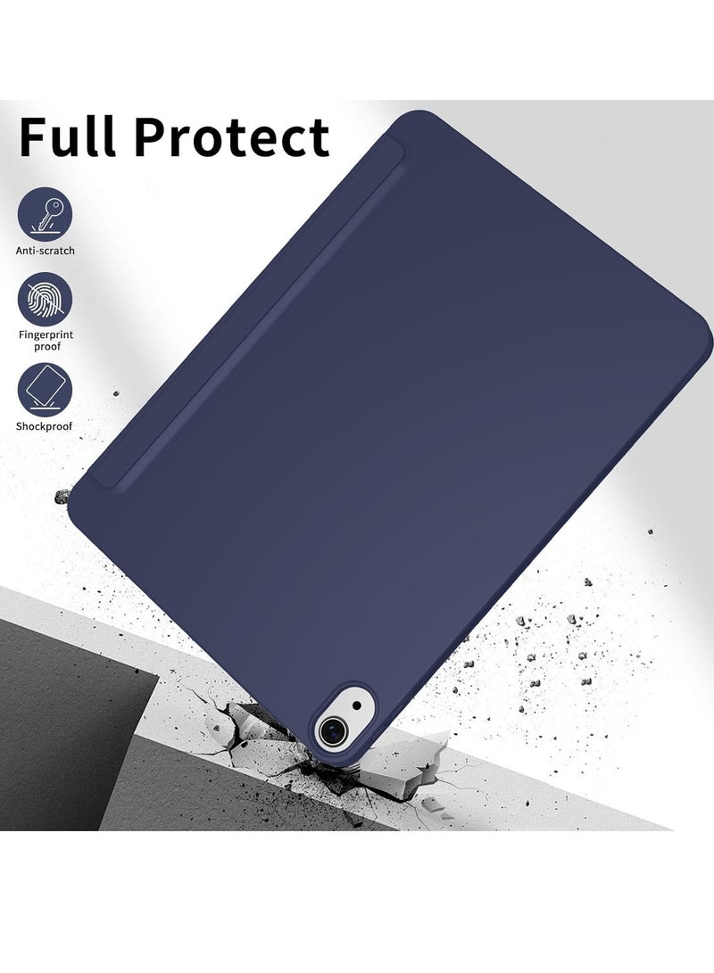ELTRAZONE Case for iPad Air 11 Inch M2 2024, iPad Air 5th/4th Gen (10.9 Inch, 2022/2020) – Lightweight Thin Soft TPU Back Protective Case with Auto Sleep/Wake, Smart Folio Cover Navy - Image 5