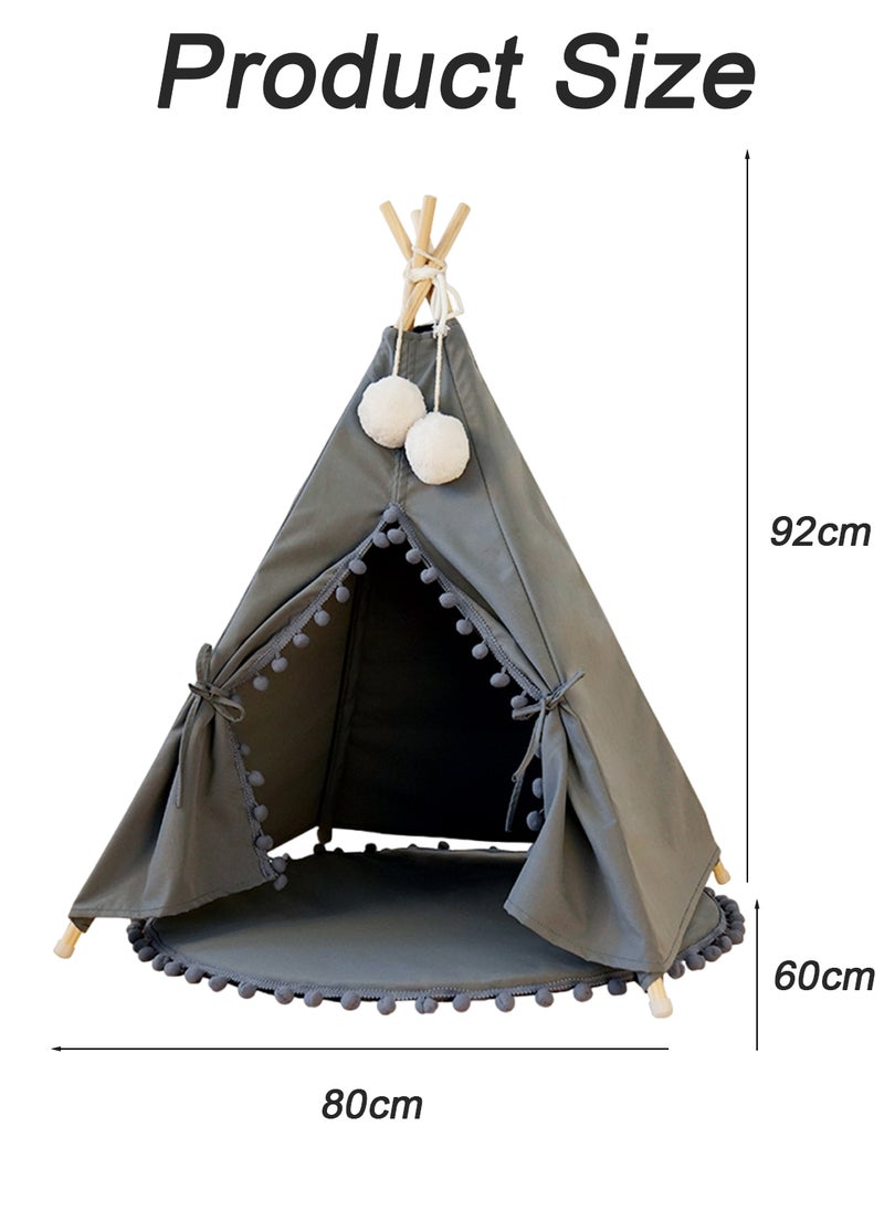 Kidle Dog Tent Bed Pet Tent Cat Teepee Washable Breathable Tent Small and Medium Pet Products Puppy Bed Portable Dogs Cats Bed Play House for Indoor Outdoor  - Image 2