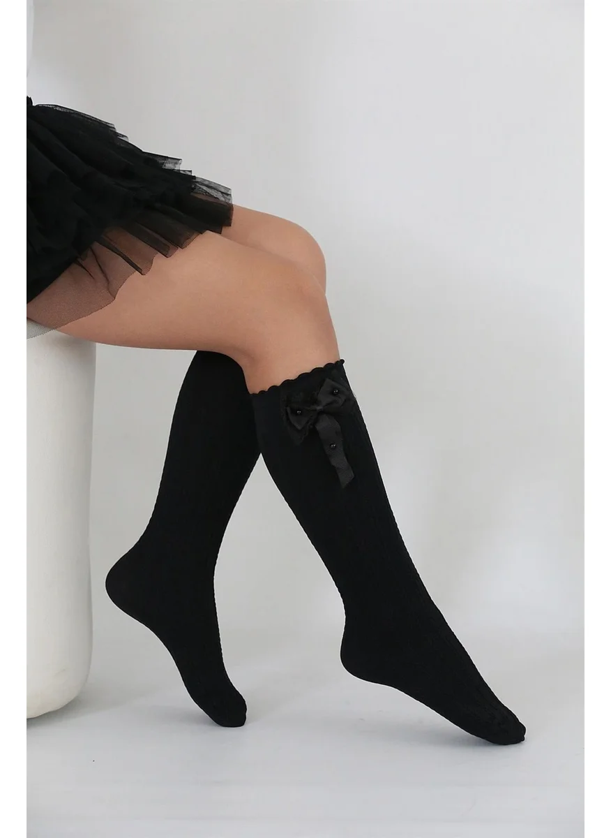 دايمود Aslı Kids Knee High Socks Black