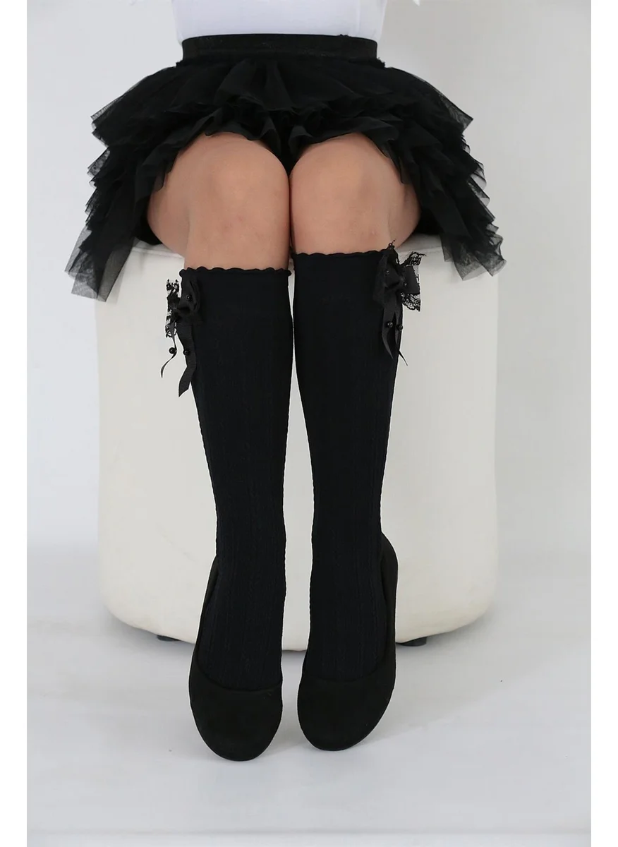دايمود Aslı Kids Knee High Socks Black