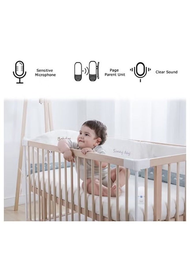 Arabest - Audio Baby Monitor, Digital Audio Baby Monitor Nanny Intercom Electronic Alarm Two-Way and Talk Back Intercom - Image 1