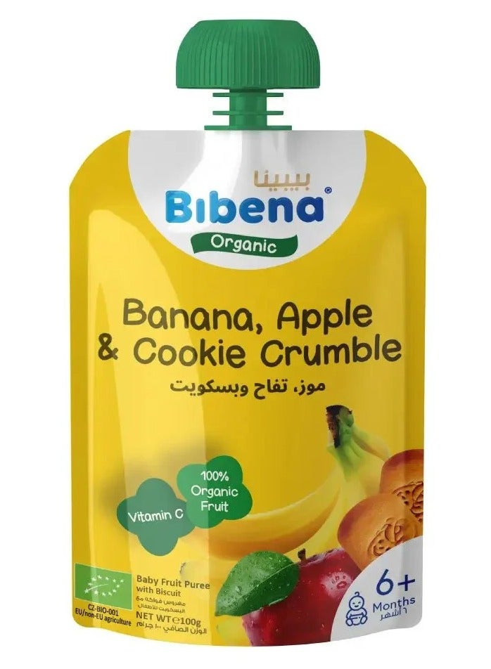 Mashed banana apple and biscuit 100g
