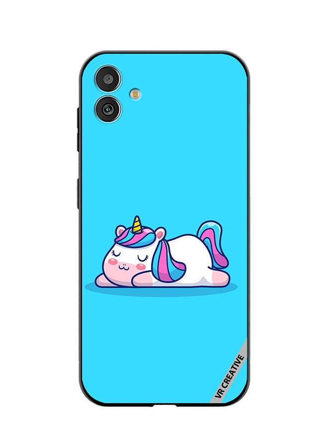VR CREATIVE Protective Case Cover For Samsung Galaxy M13 5G Sleeping Pony Design Multicolour - Image 1