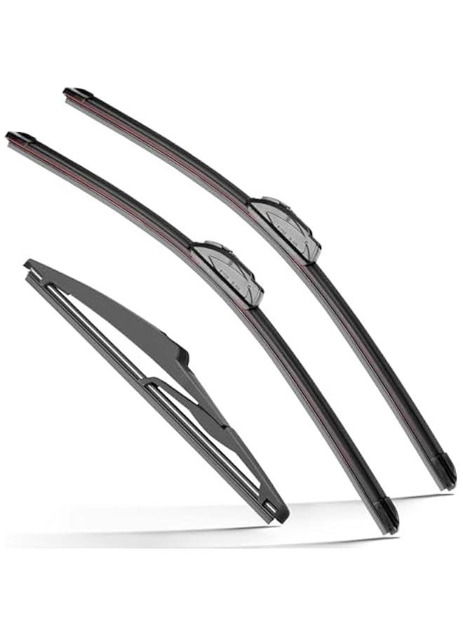 Generic - Windshield Wiper Blades Replacement for 2014-2021 Jeep Grand Cherokee Original Factory Quality Front Rear Wipers Blade Set for My Car - 22 21 11 (Pack of 3) - Image 1