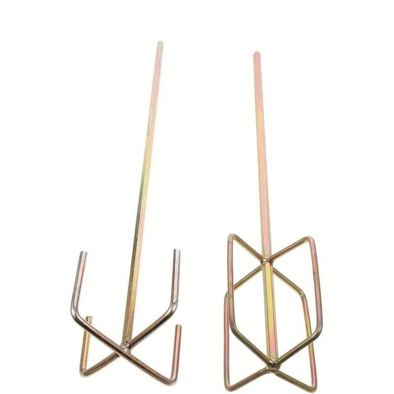 قطعتان ملحق ثقيل لمثقاب معدني للخلط لخلط الأسمنت والجص والطلاء والمونة - Image 3