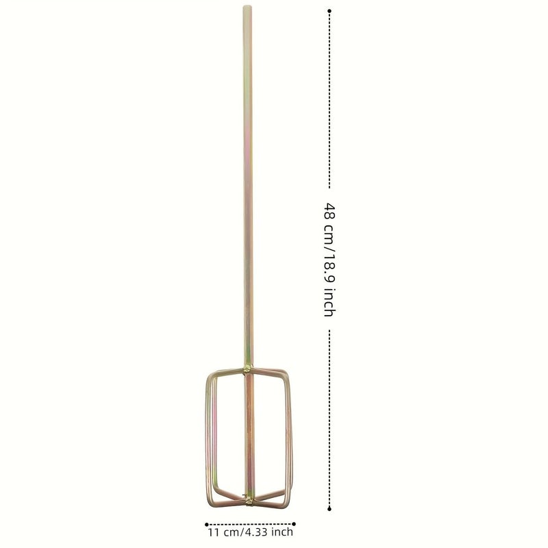 قطعتان ملحق ثقيل لمثقاب معدني للخلط لخلط الأسمنت والجص والطلاء والمونة - Image 4