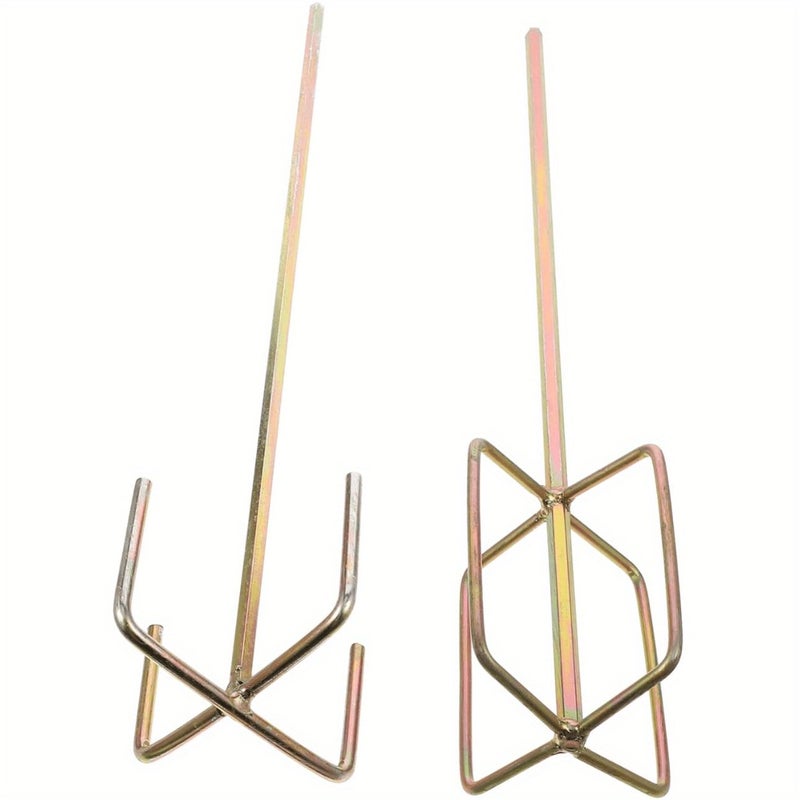 قطعتان ملحق ثقيل لمثقاب معدني للخلط لخلط الأسمنت والجص والطلاء والمونة - Image 2