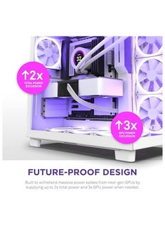 NZXT C1200 PSU - 1200 Watt Gaming PC Power Supply – ATX 3.0 – PCIe 5.0 12VHPWR Connector – 80 Plus Gold Efficiency – Fully Modular – Zero Fan Mode – Black Sleeved Cables  - Image 4