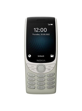 8210 ثنائي الشريحة، رملي / رمادي، 48 ميجابايت من ذاكرة الوصول العشوائي، 128 ميجابايت، 4G - إصدار الشرق الأوسط - view 2