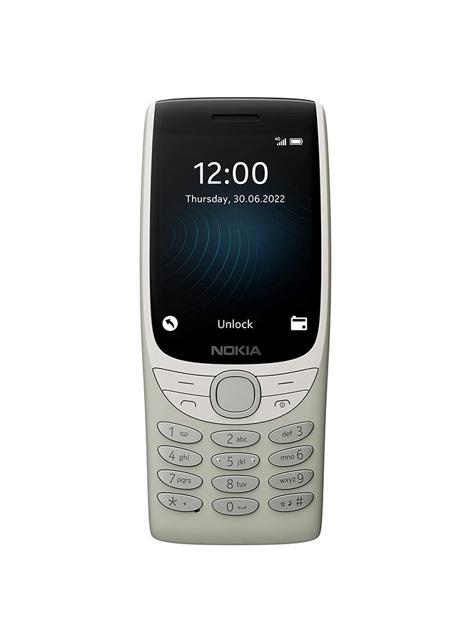 نوكيا 8210 ثنائي الشريحة، رملي / رمادي، 48 ميجابايت من ذاكرة الوصول العشوائي، 128 ميجابايت، 4G - إصدار الشرق الأوسط - Image 2