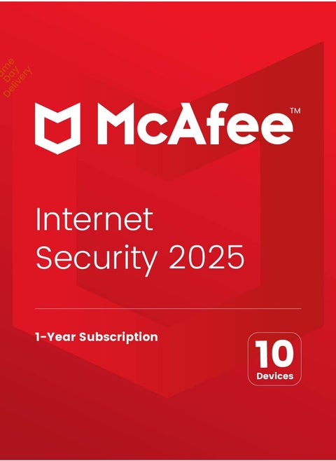 McAfee Internet Security | 10 Devices 1 Year | 2025 | Digital License | Same Day Delivery