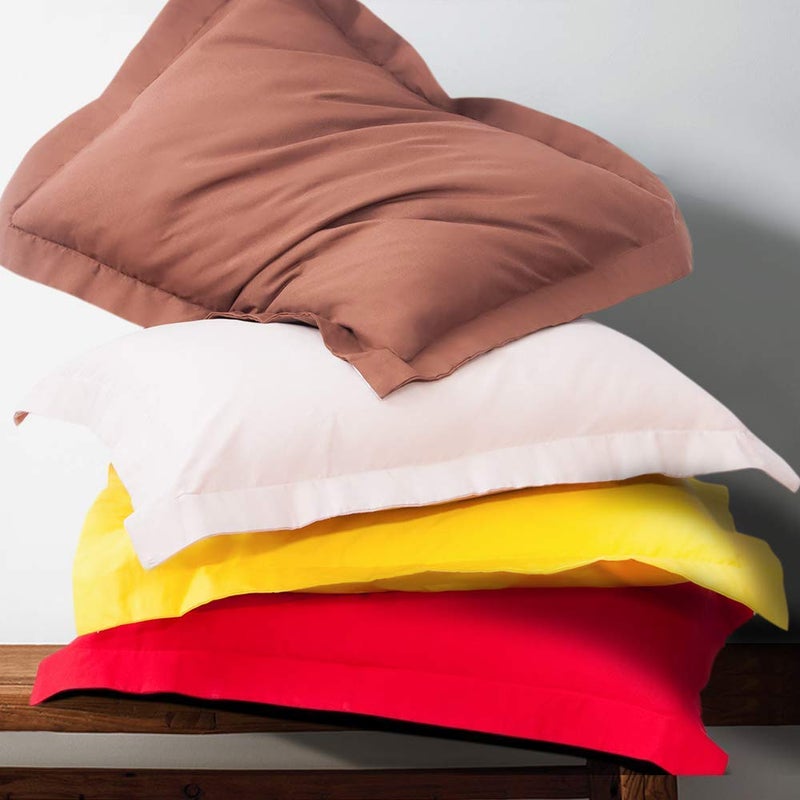 NTBAY NTBAY Queen Pillow Shams - 2 Pack Brushed Microfiber 20x30 Sham Covers - Super Soft and Cozy  Wrinkle  Fade  Stain Resistant 20x30 Inches Oxford Pillowcases  Magenta  - Image 5
