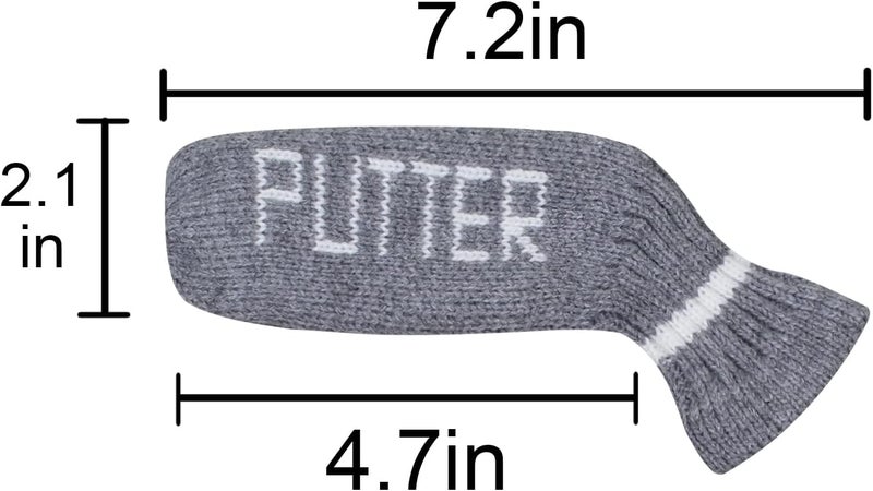 Scott Edward Blade Putter Cover Knitted, 1 Piece in Pack, Fits Golf Blade Putters Cute and Soft Double Sided Customization - Image 5