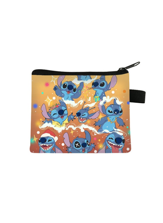 New Sch Coin Purse For Children, Large Capacity, Cute Key Card Holder, Polyester, High-end Feel, Wear-resistant Storage Bag