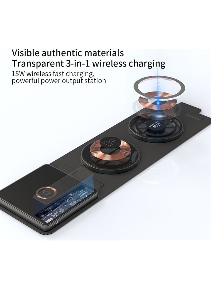 Airstorr - Total 35W 3in1 Foldable Wireless Fast Charging Station Wireless Charger - Image 1