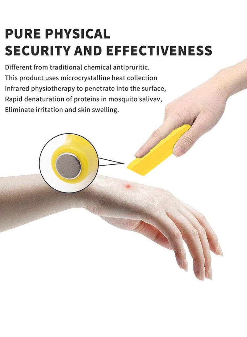 Excefore Insect Sting Bite Relief Electronic Mosquito Bites Itching Treatment Tool Thermal Frequency Pulse Anti Pruritic Stick Fast Symptom Relief Reduce Pain Portable USB Rechargeable - Image 4